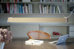 Numerouno pendant lamp over writing desk